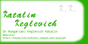 katalin keglevich business card